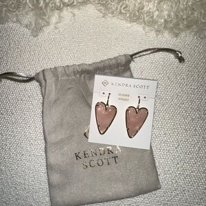 Ainsley Gold Rose Quartz Earrings